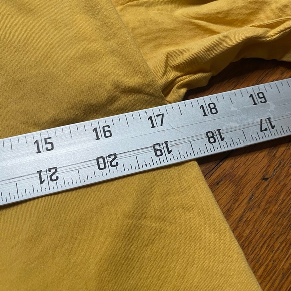 Eileen Fisher Organic Cotton Boxy Tee – Golden Yellow – Size M - Picture 6 of 7